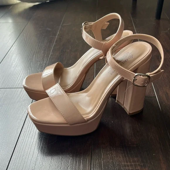 Platform Block Heels - Picture 1 of 3